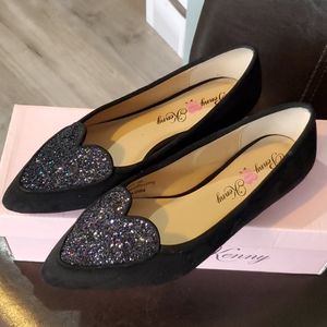 Women Pointed Toe Glittered Flats